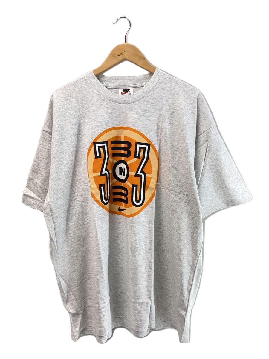 NIKE◆Tシャツ/XL/コットン/GRY/90s/バスケ/タグ付_画像1