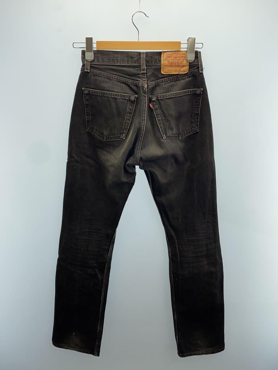 Levi’s◆90s 501/USA製/ブラックデニム/27/色褪せ有/6501-0660_画像2