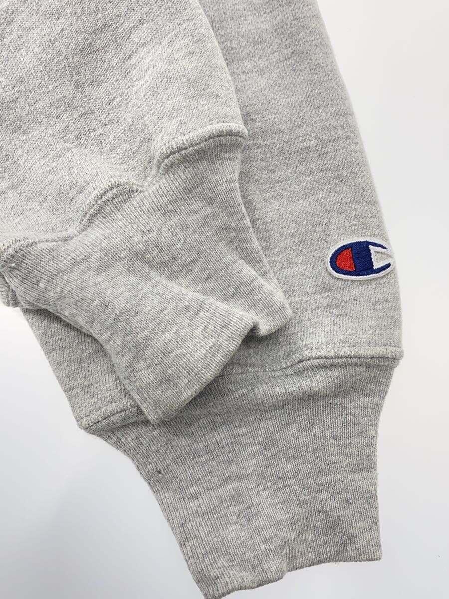 Champion◆REVERSE WEAVE/スウェット/LATE SHOW/コットン/GRY/プリント/アーチ/2段_画像5