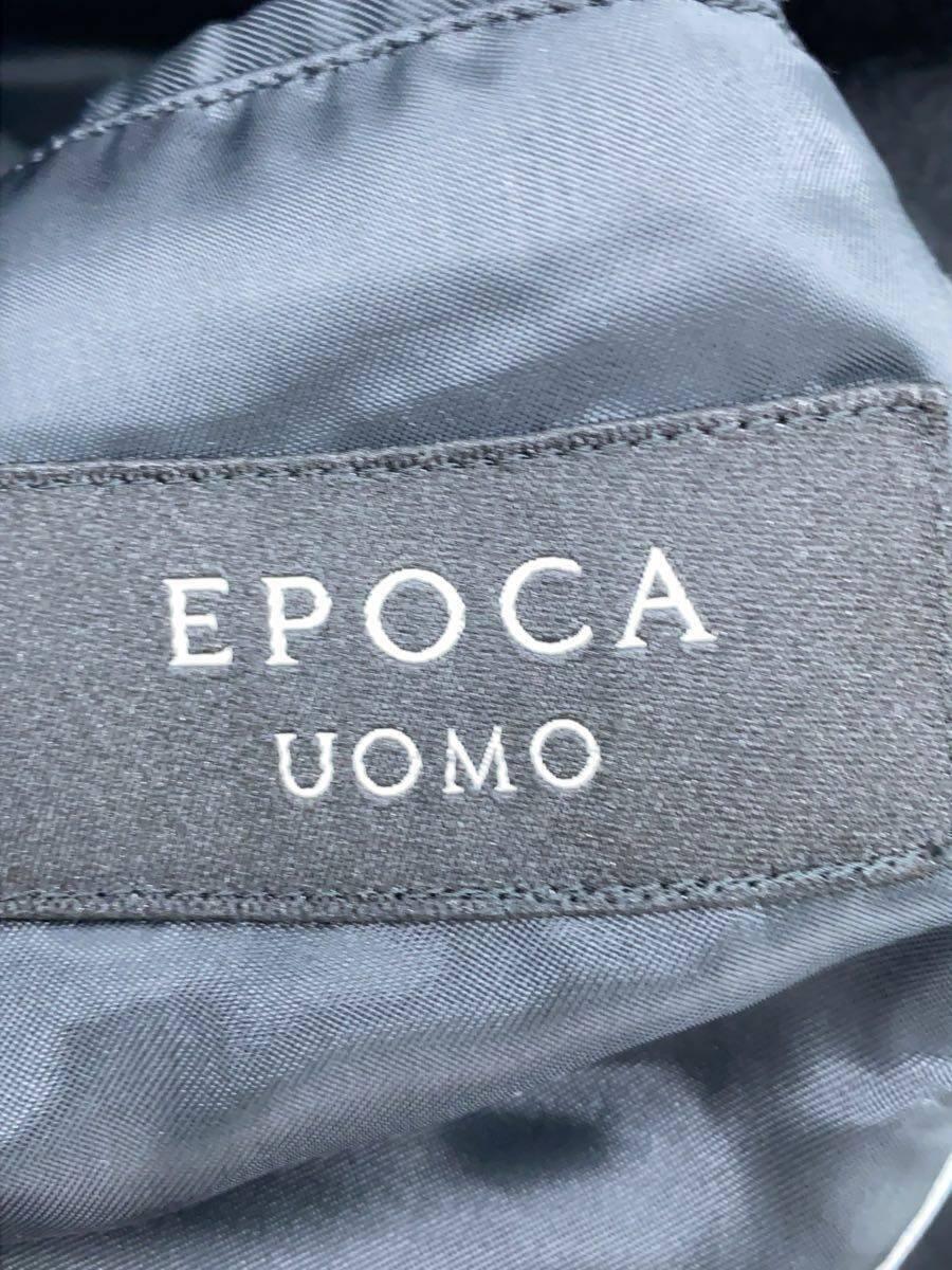 EPOCA UOMO◆コート/-/ウール/ブラック/無地//_画像3