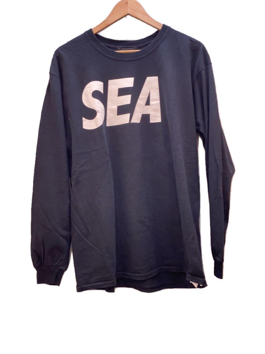 WIND AND SEA◆SEA L/S T-Shirt/長袖Tシャツ/L/コットン/BLK/WDS-SEA-04//_画像1