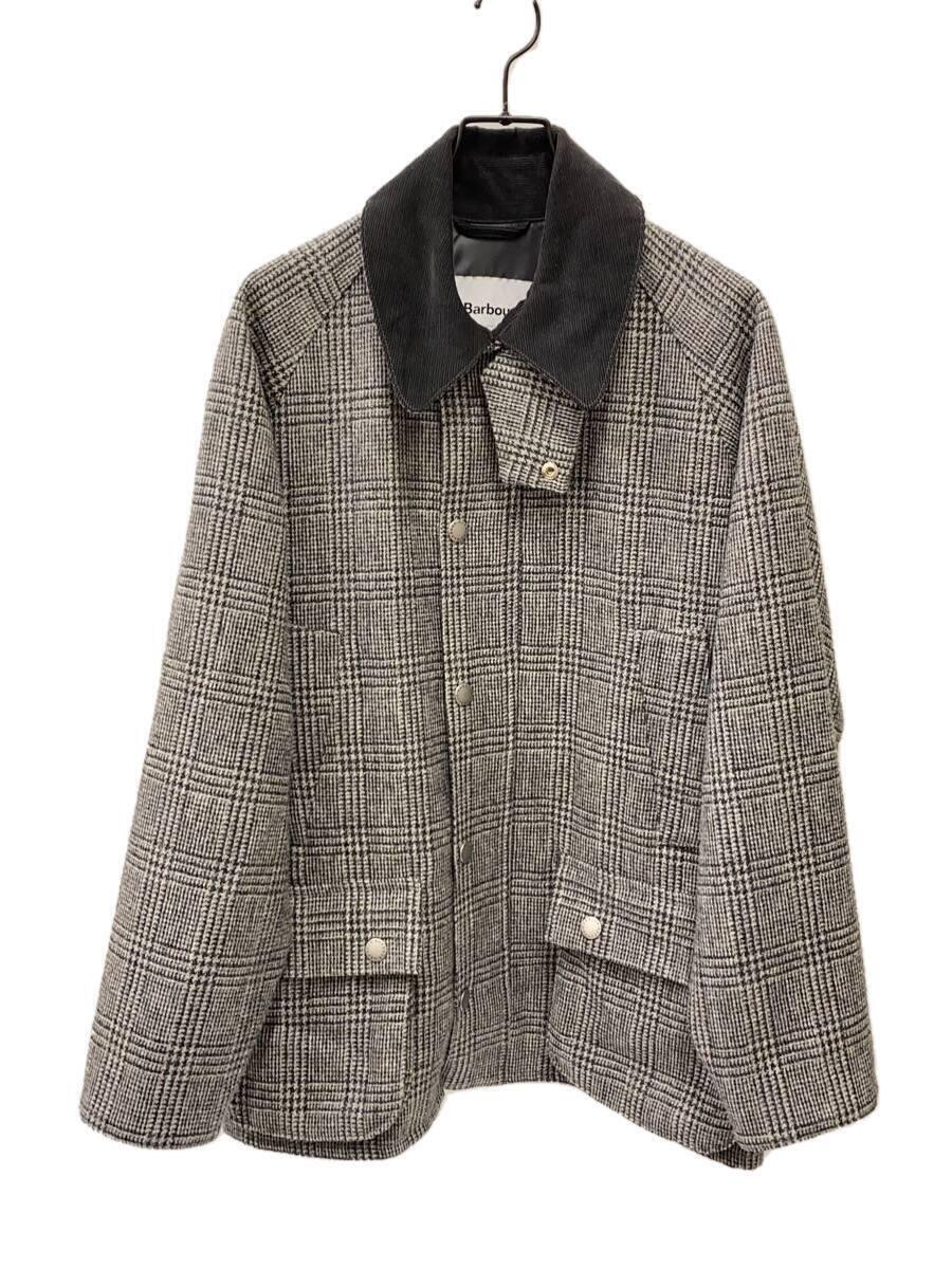 Barbour◆BEDALE SL BLISSTEX TWEEDS/36/ウール/グレー/チェック/1802209//_画像1