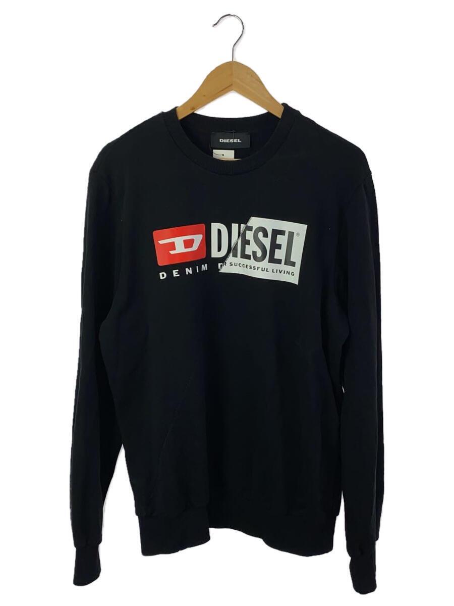 DIESEL◆スウェット/L/コットン/BLK/A00349-S-GIRK-CUTY-0IAJH_画像1