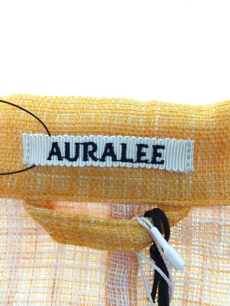 AURALEE◆20SS/LINEN DOUBLE FACE BLOUZON/1/リネン/イエロー/無地/A20SB03WL_画像3