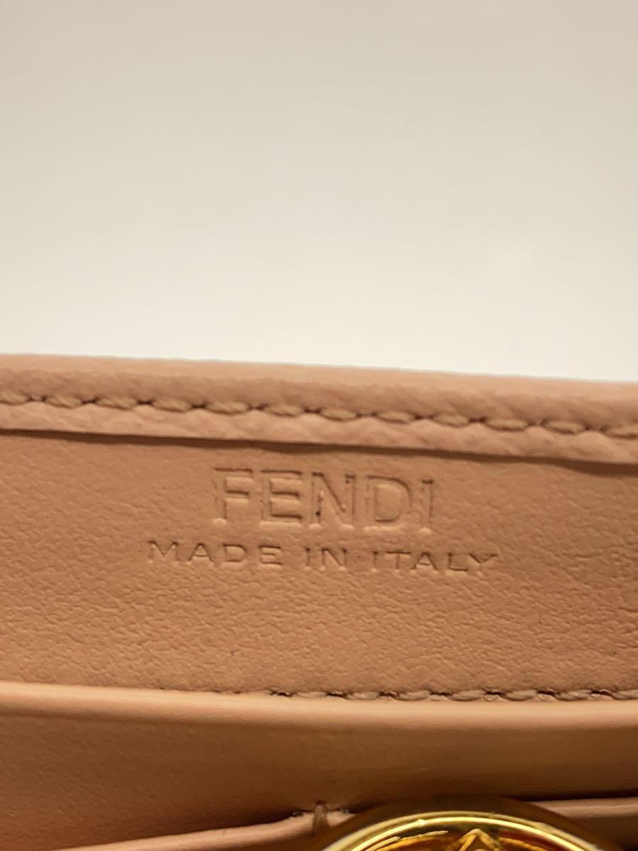 FENDI◆コンチネンタル財布_エフ イズ フェンディ/レザー/PNK/レディース/内側汚れ有_画像3