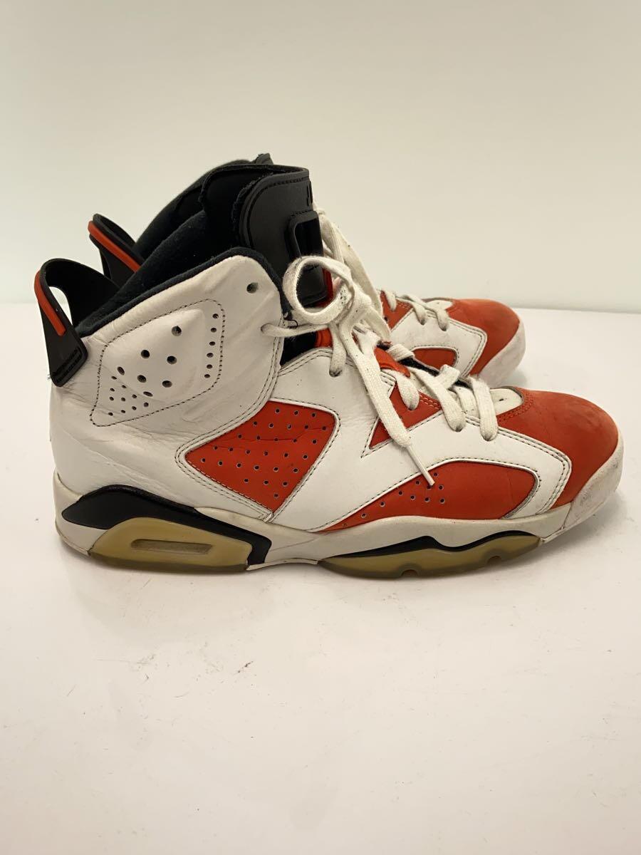 NIKE◆AIR JORDAN 6 RETRO/エアジョーダンレトロ/ホワイト/384664-145/27cm/ORN_画像6