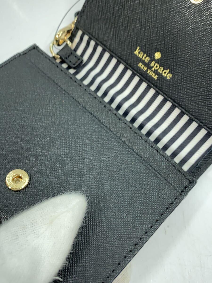 kate spade new york◆カードケース/-/BLK/レディース/D11_画像6