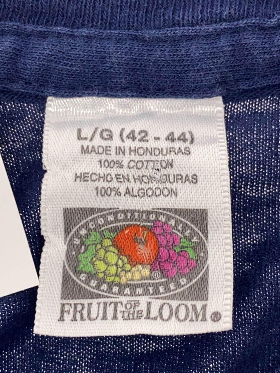 FRUIT OF THE LOOM◆Tシャツ/L/コットン/NVY/無地_画像3