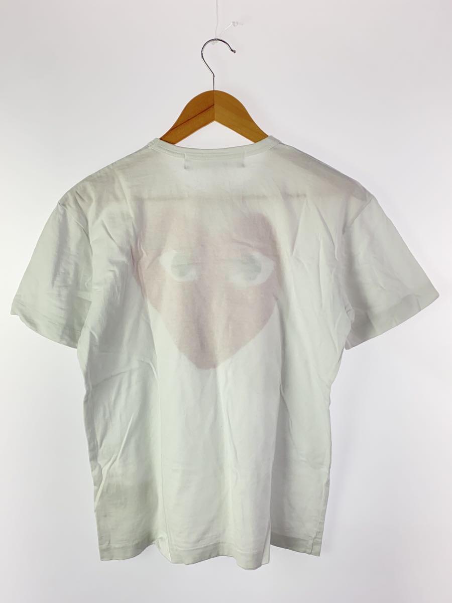 PLAY COMME des GARCONS◆Tシャツ/L/コットン/WHT/AZ-T026_画像2