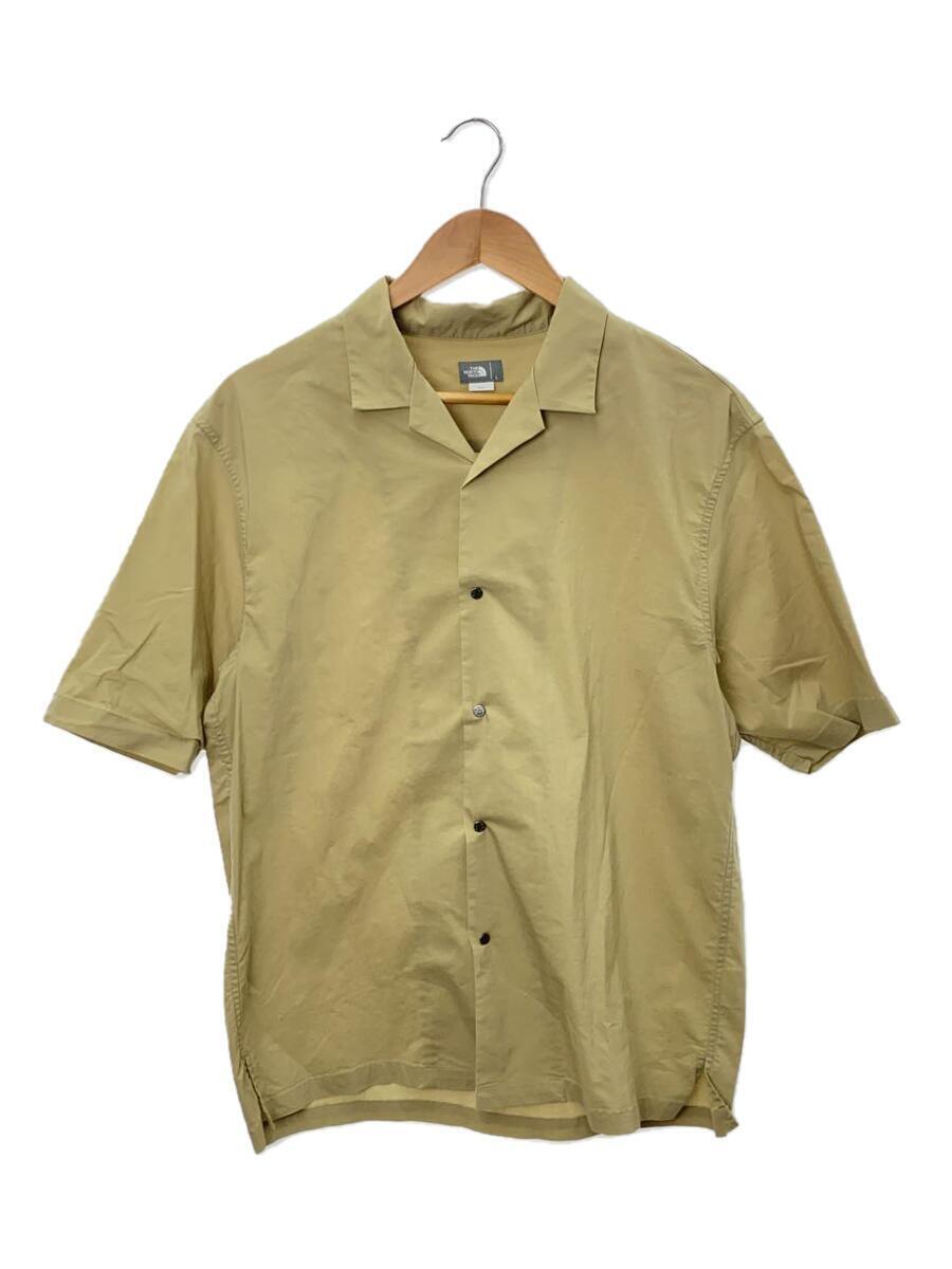 THE NORTH FACE◆S/S MALAPAI HILL SHIRT_ショートスリーブマラパイヒルシャツ/L/ナイロン/BEG_画像1