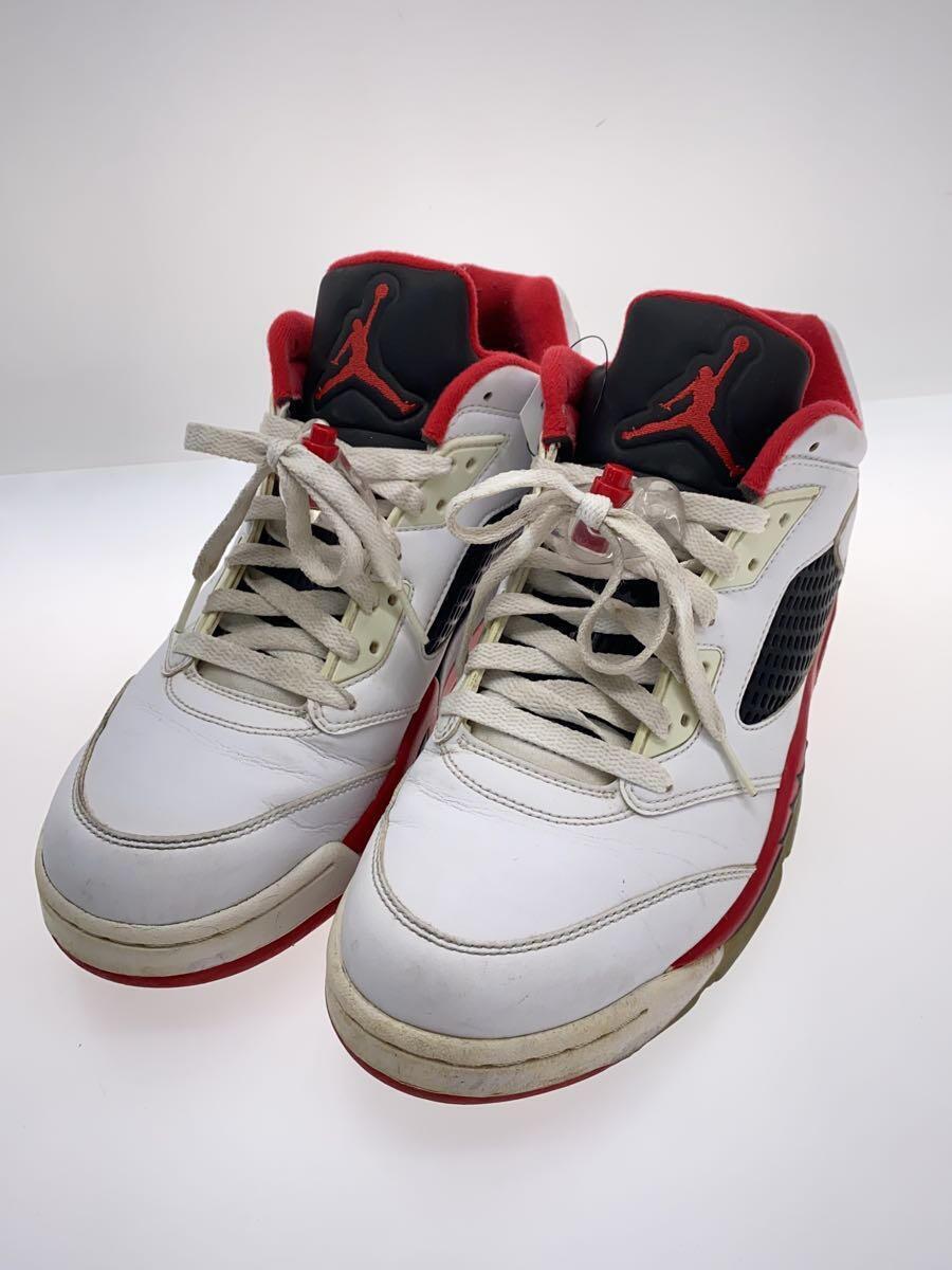 NIKE◆AIR JORDAN 5 RETRO LOW/エアジョーダンレトロロー/ホワイト/819171-101/28.5cm//_画像2