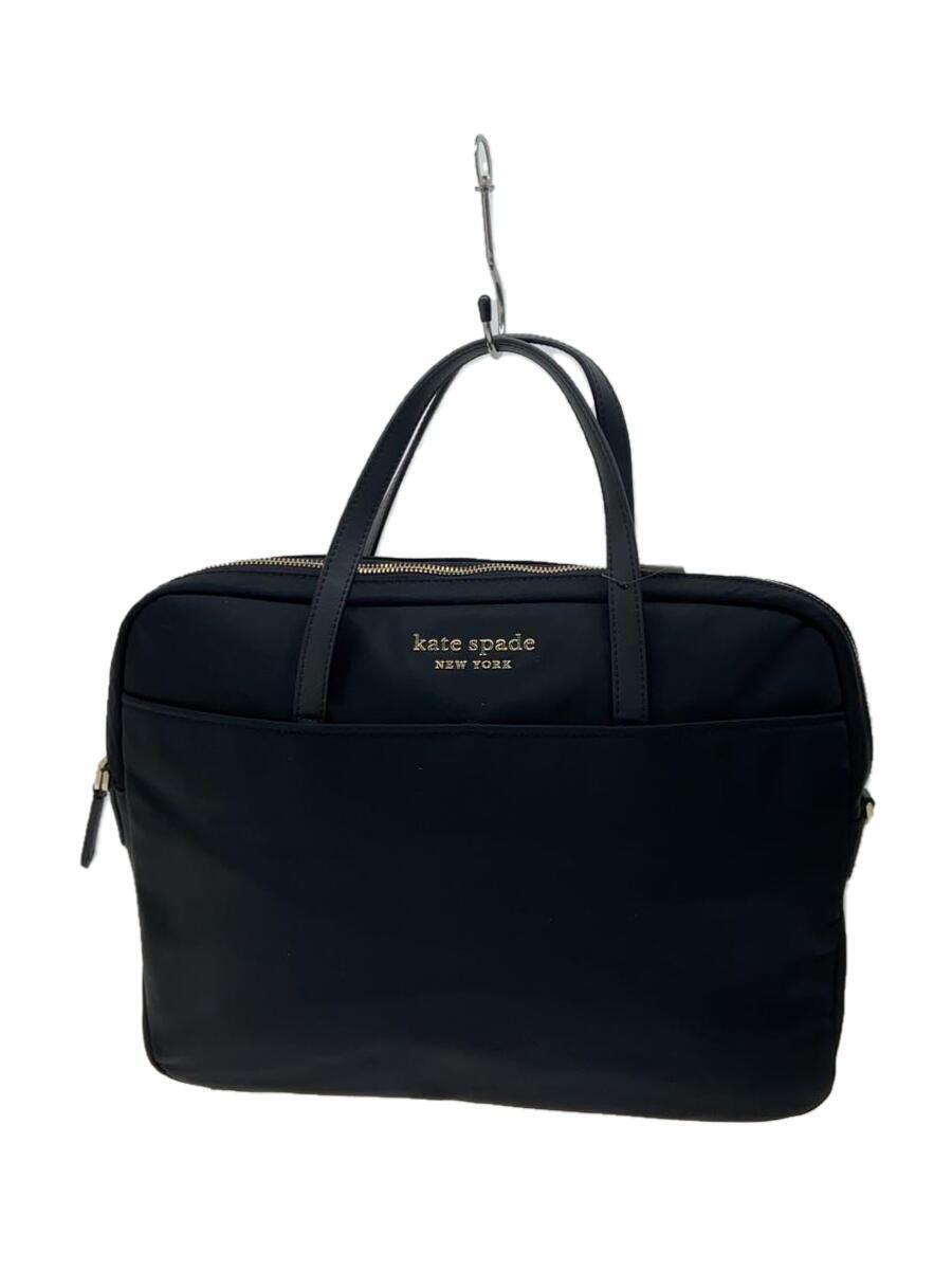 kate spade new york◆トートバッグ/ナイロン/BLK/無地//_画像1