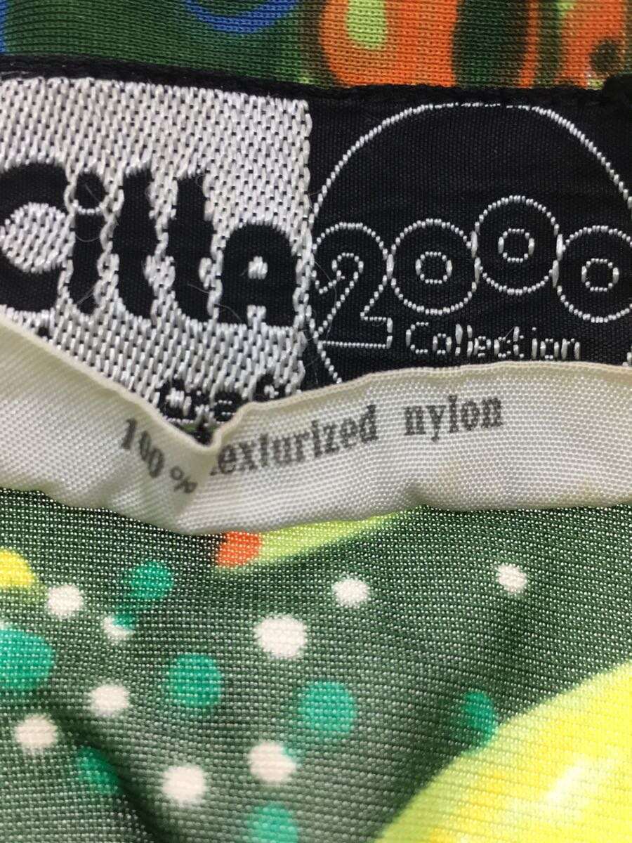 CITTA2000/Nylon Shirt/半袖シャツ/-/ナイロン/グリーン/総柄_画像4