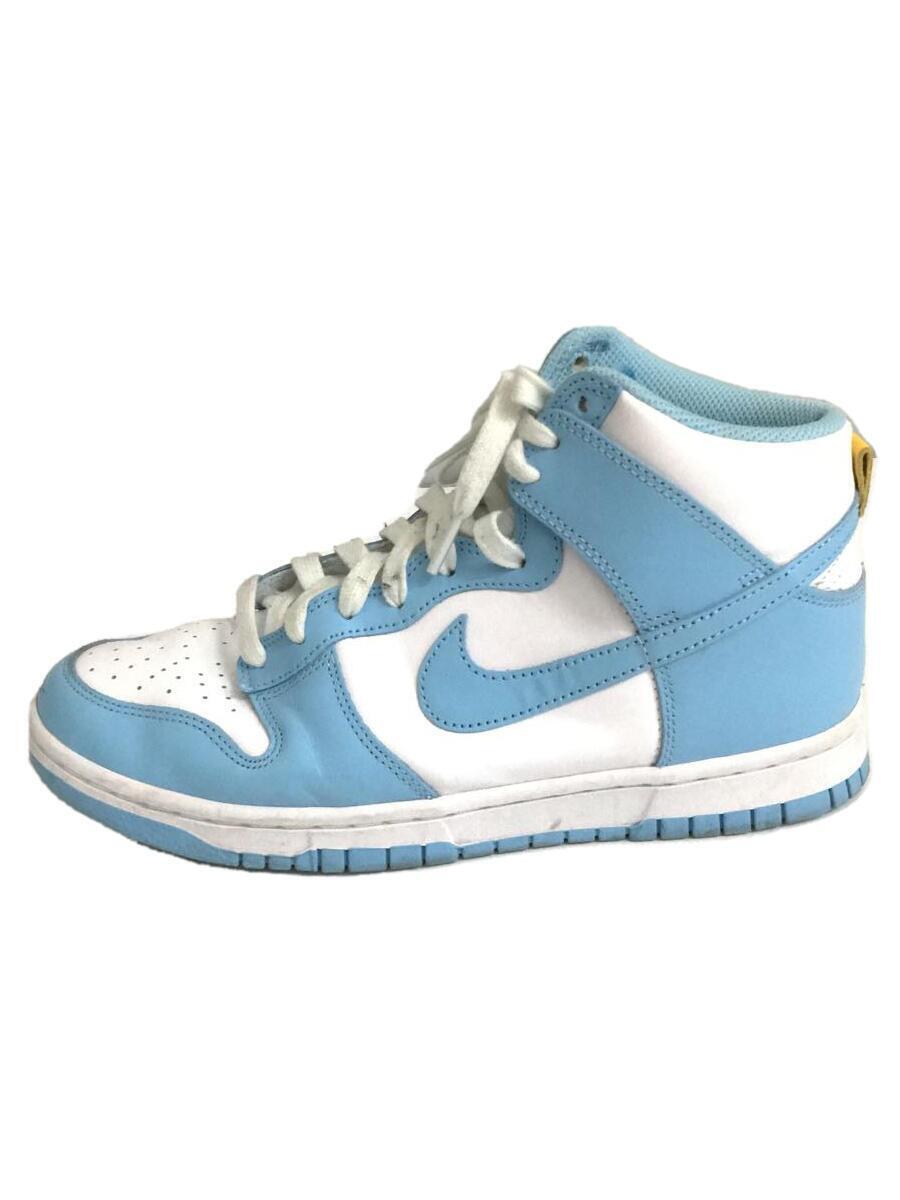 NIKE◆Dunk High Blue Chill/ハイカットスニーカー/26cm/BLU/レザー/DD1399-401_画像1