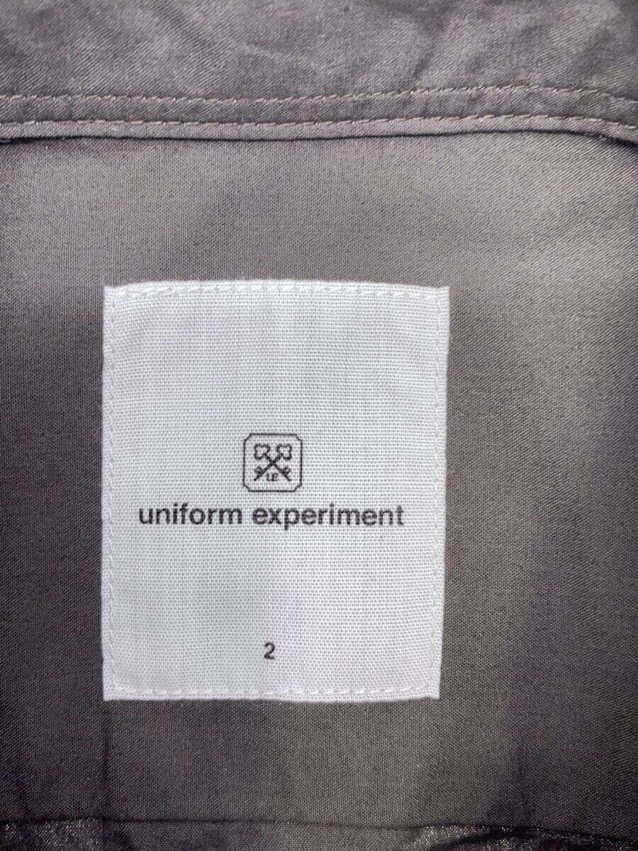 uniform experiment◆長袖シャツ/2/コットン/GRY/無地/UE-210031_画像3