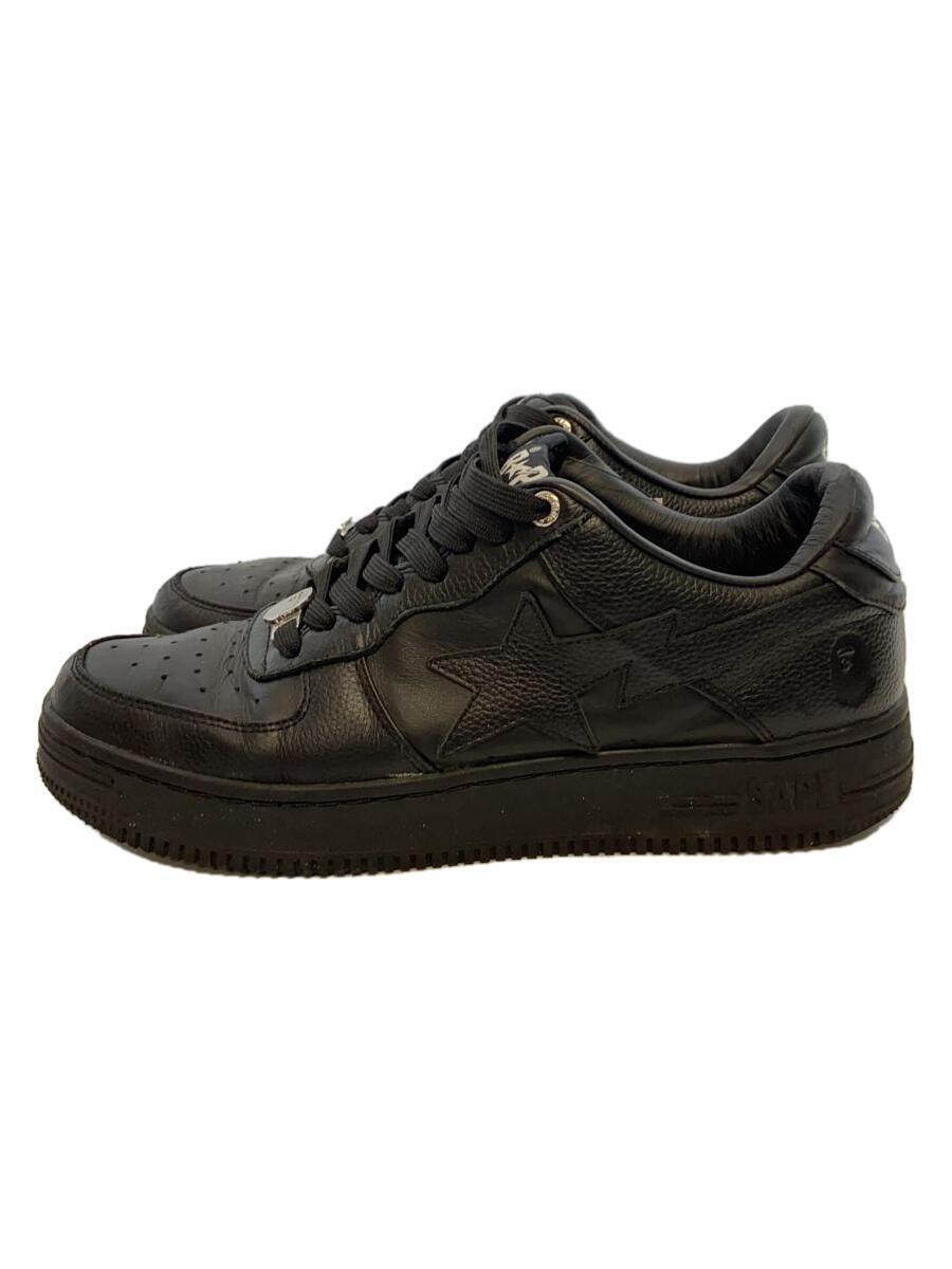 BAPE STA!◆ローカットスニーカー/26.5cm/BLK/レザー/0ZXSHM191013K_画像1