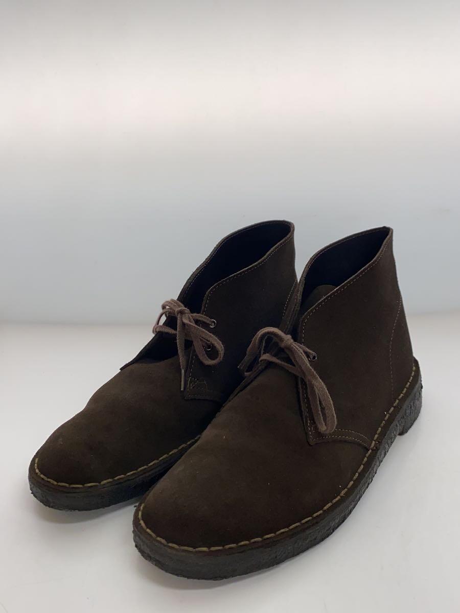 Clarks◆ブーツ/US8.5/ブラウン/スウェード/13292_画像2