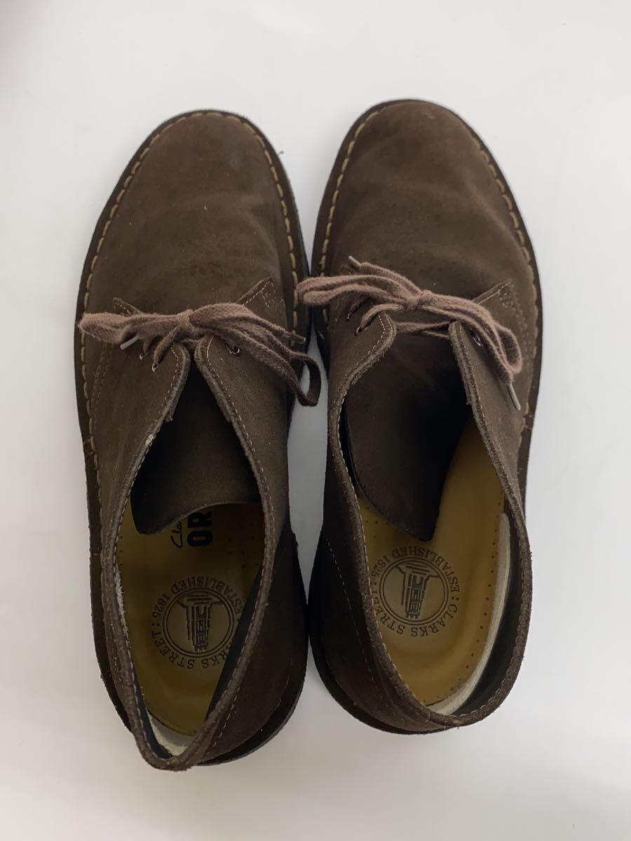 Clarks◆ブーツ/US8.5/ブラウン/スウェード/13292_画像3