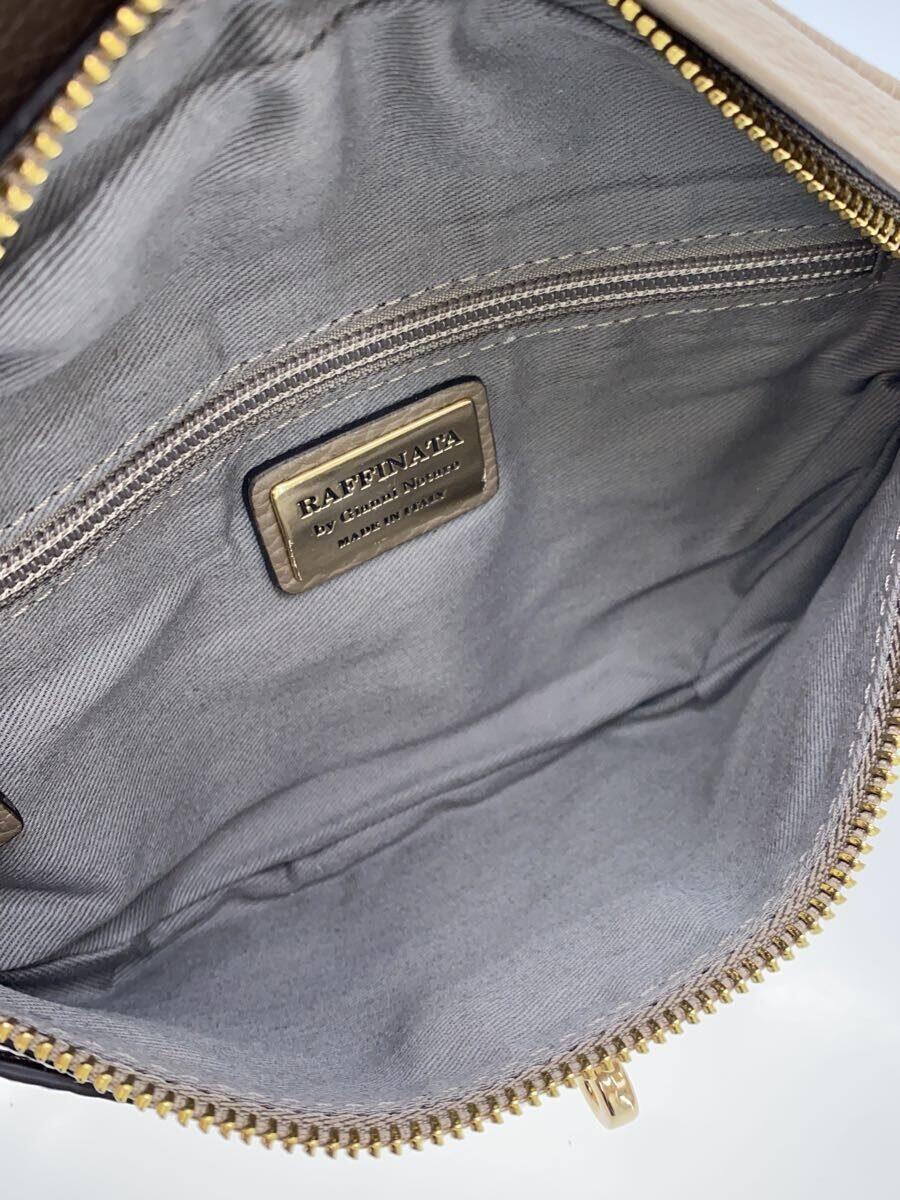 GIANNI NOTARO* waist bag / leather /BEG/ plain 