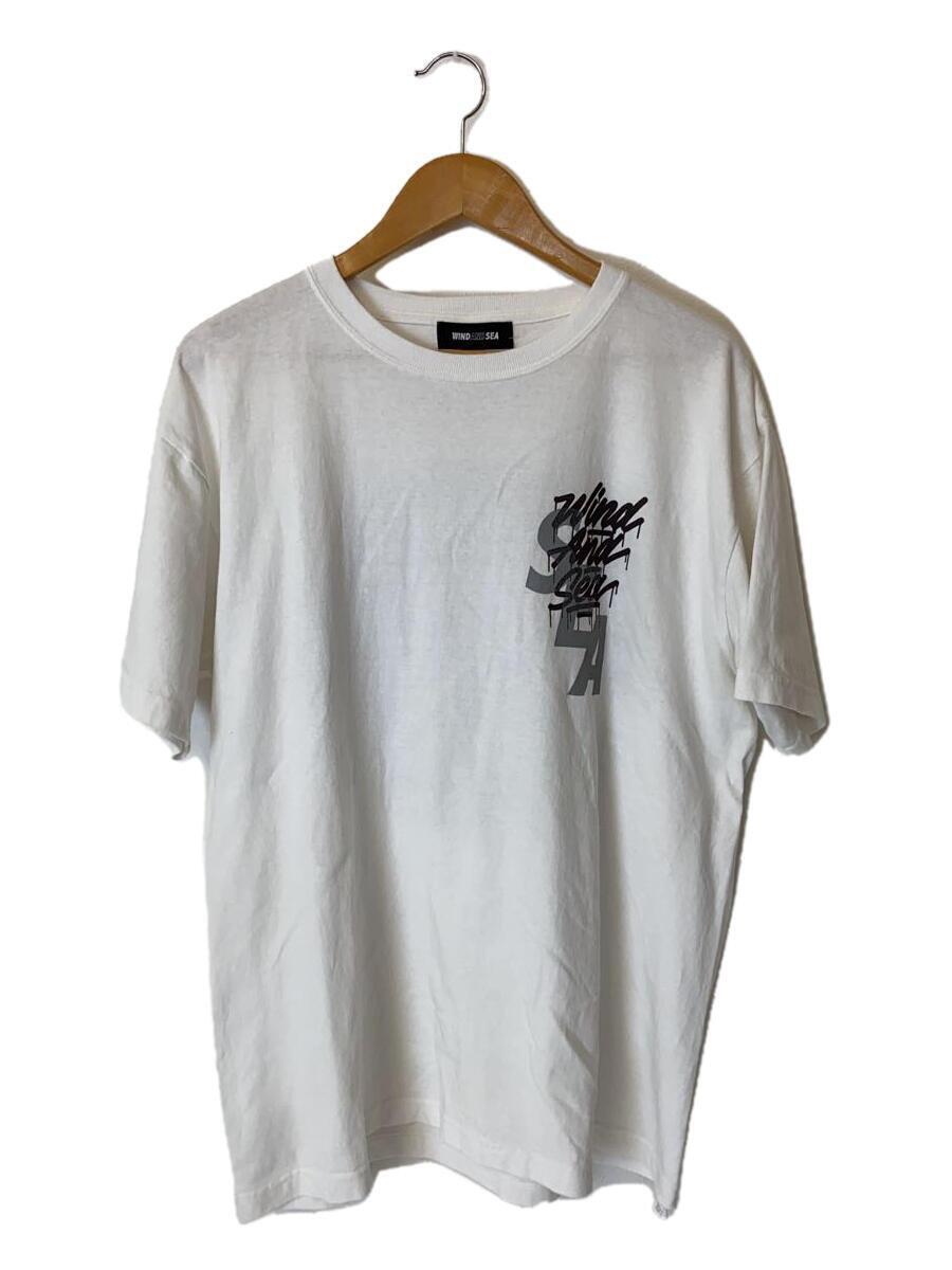 WIND AND SEA◆Tシャツ/XL/コットン/WHT/プリント/WDS-ITLIV-15_画像1