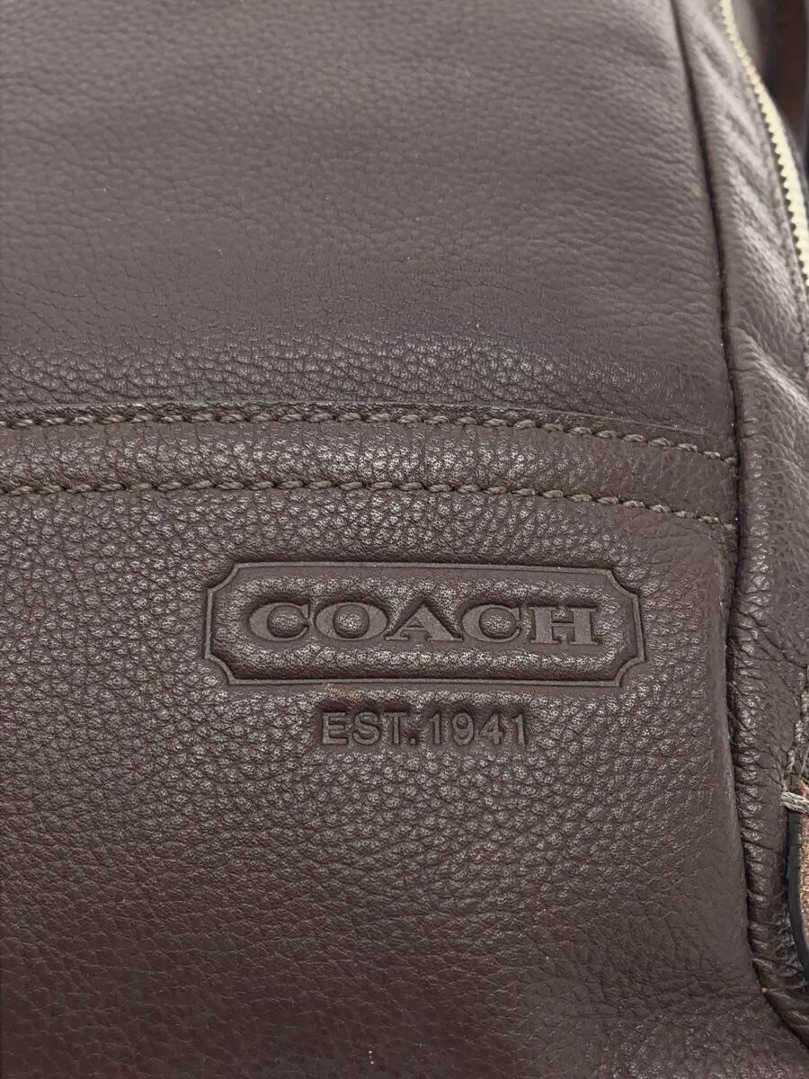 COACH◆トンプソン/コンバーチブルスリングバッグ/レザー/ブラウン/70617_画像5