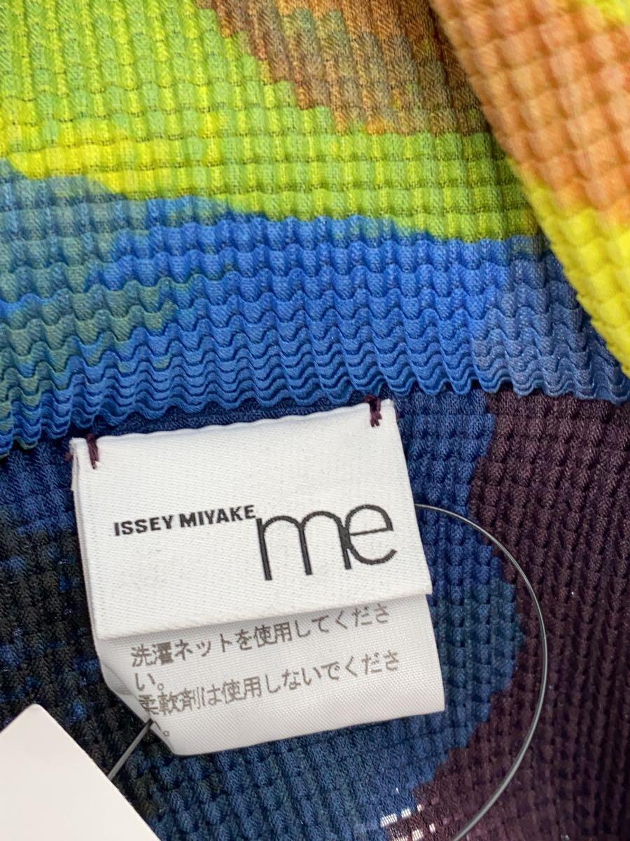 me ISSEY MIYAKE◆Design Print Pleated Cut and Sewn/ポリエステル/BLU/総柄/MI11FJ381_画像3