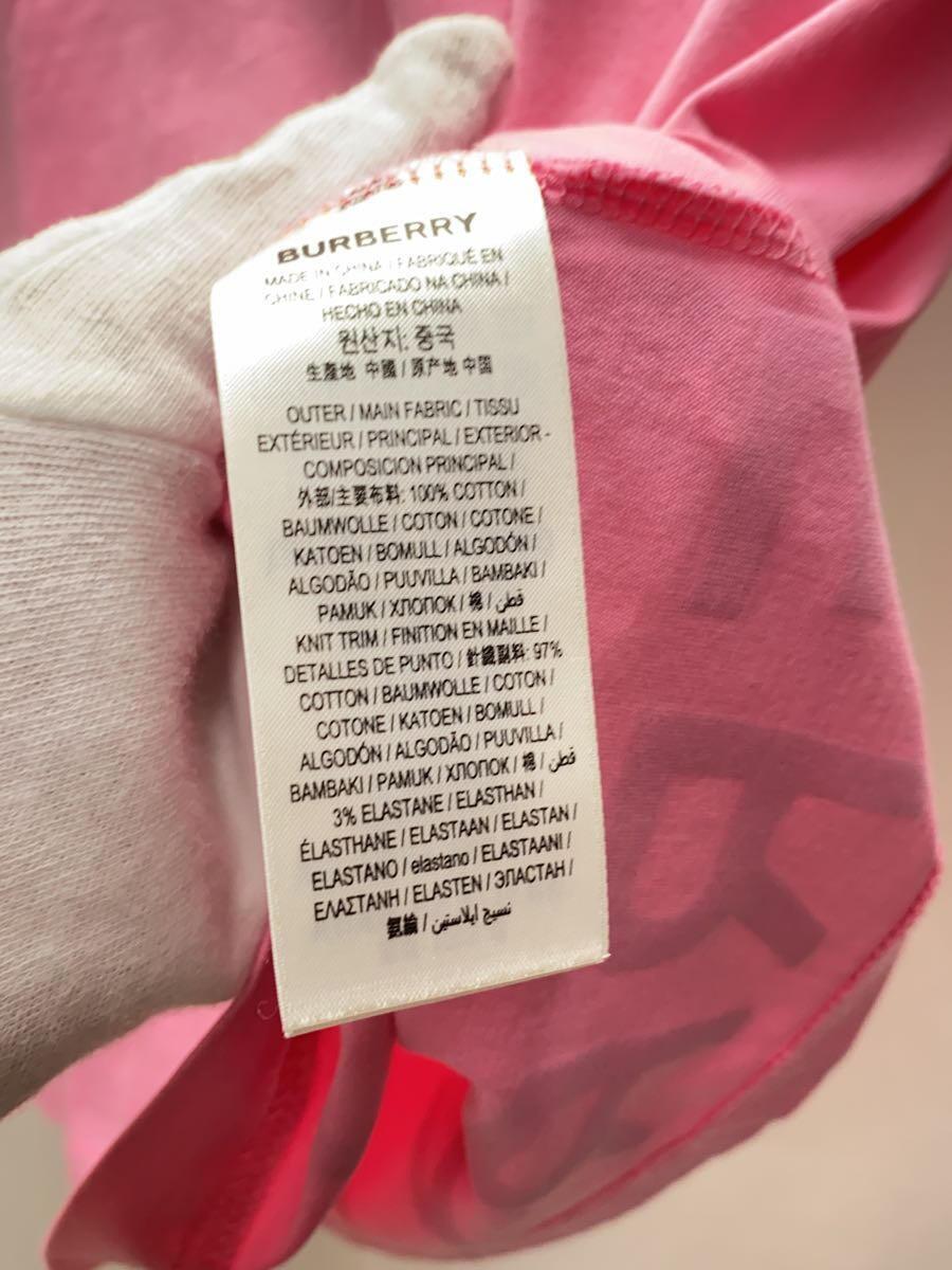 BURBERRY◆バーバリー/ホースフェリープリントTシャツ/XS/コットン/PNK/8030788_画像4