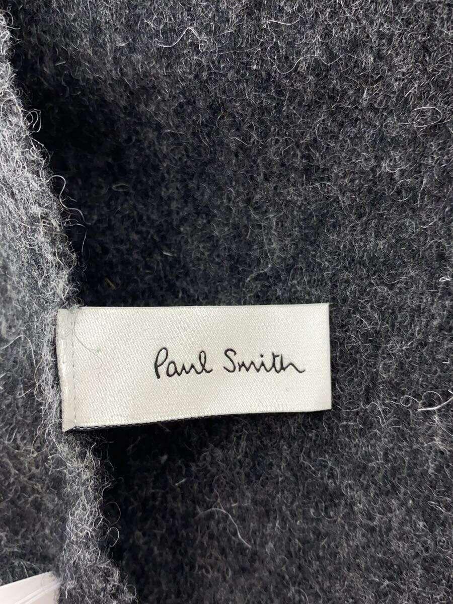 Paul Smith◆マフラー/ウール/GRY/無地/メンズ_画像2