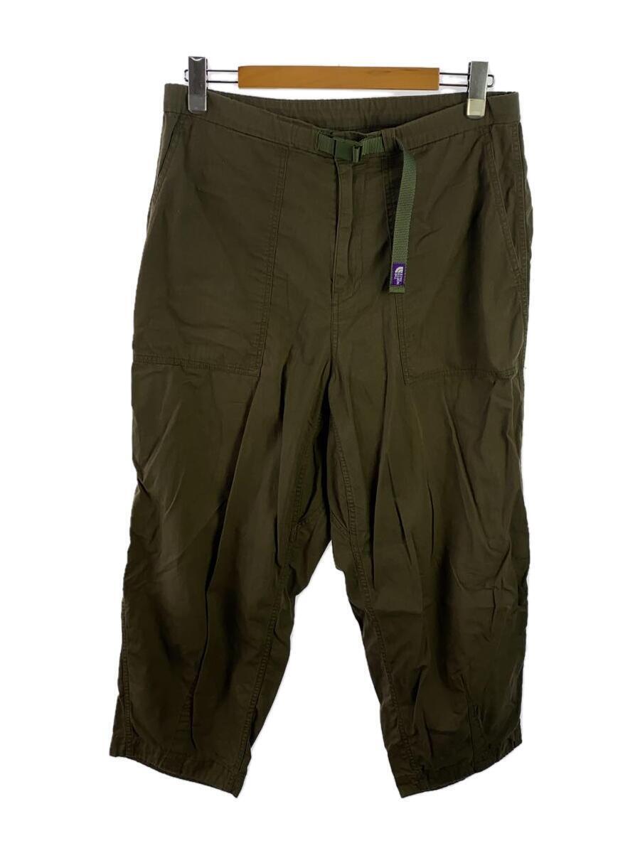 THE NORTH FACE◆RIPSTOP WIDE CROPPED PANTS_リップストップワイドクロップドパンツ/34/コットン/_画像1