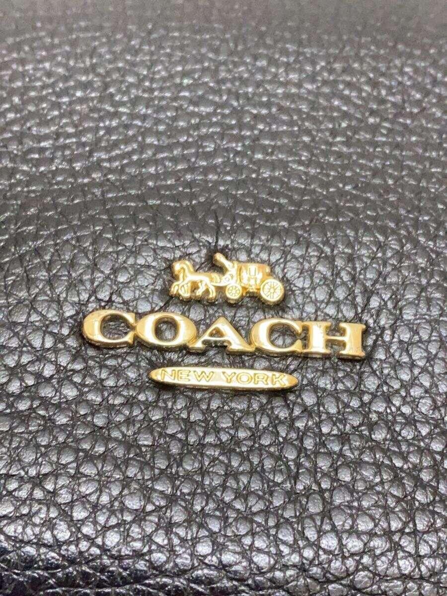 COACH◆ショルダーバッグ/レザー/BLK/F76645_画像5