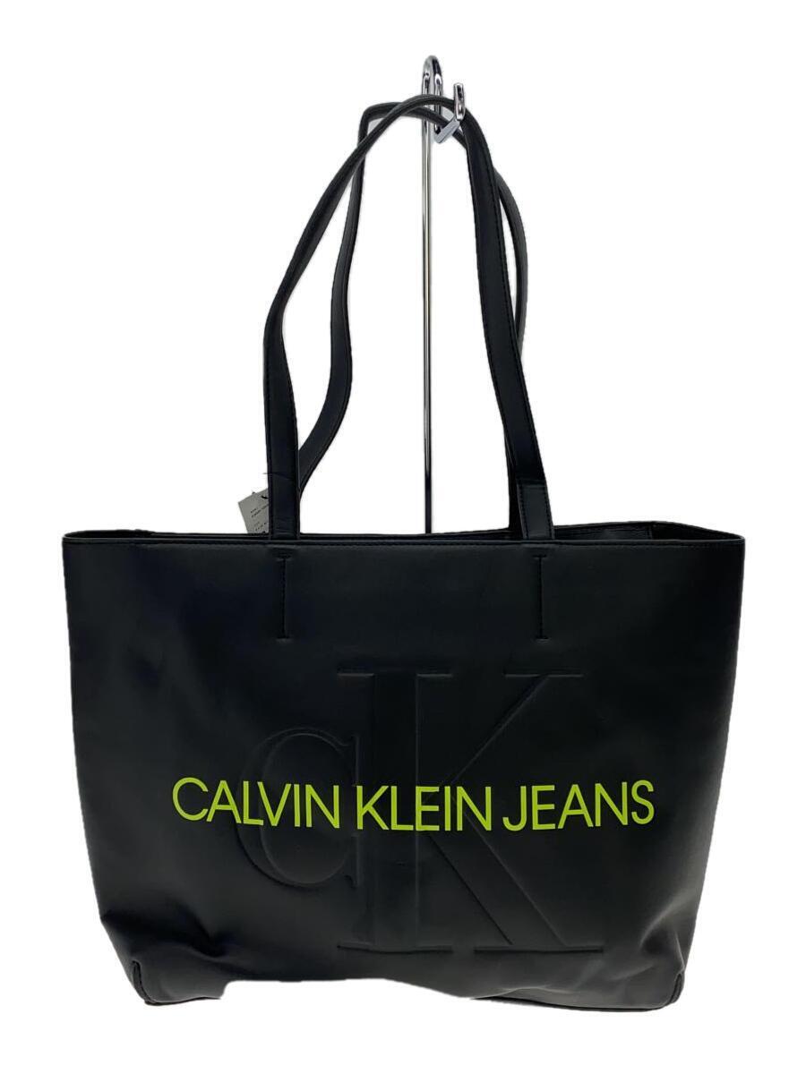 Calvin Klein◆トートバッグ/-/BLK_画像1