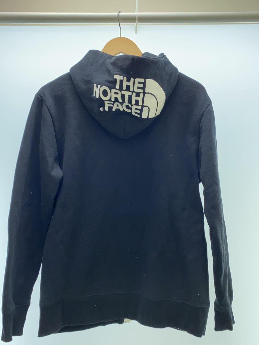 THE NORTH FACE◆HEAVY COTTON SQUARE LOGO HOODIE_ヘンリーコットンスクエアロゴ/M/コットン/BLK_画像2