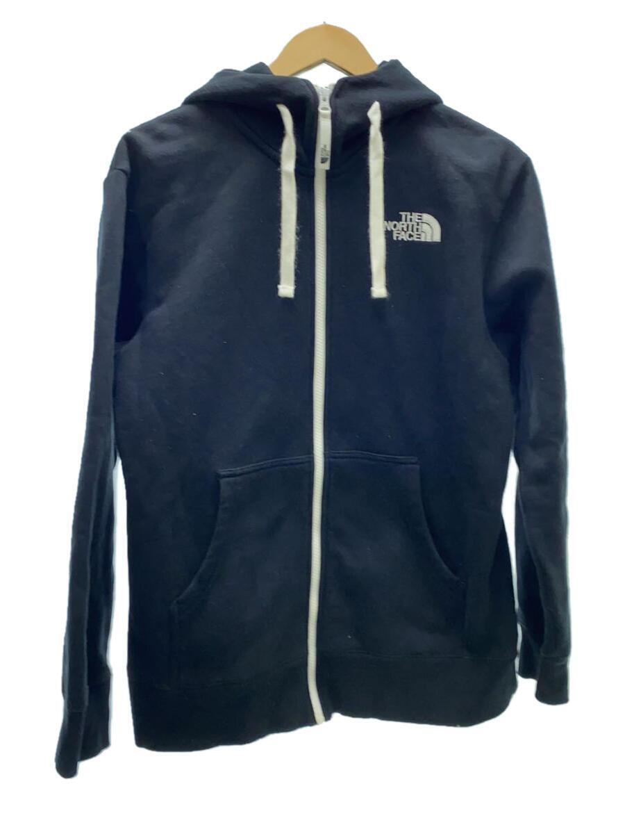 THE NORTH FACE◆HEAVY COTTON SQUARE LOGO HOODIE_ヘンリーコットンスクエアロゴ/M/コットン/BLK_画像1