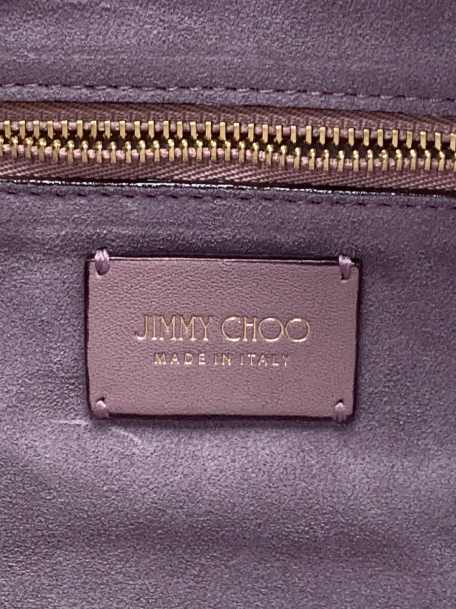 JIMMY CHOO◆ヴァレンヌJCロゴショルダーバッグ/レザー/PNK/無地/56010009_画像5