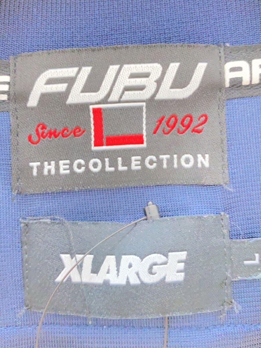 Fubu◆×X-LARGE//半袖シャツ/L/ポリエステル/NVY/プリント_画像3