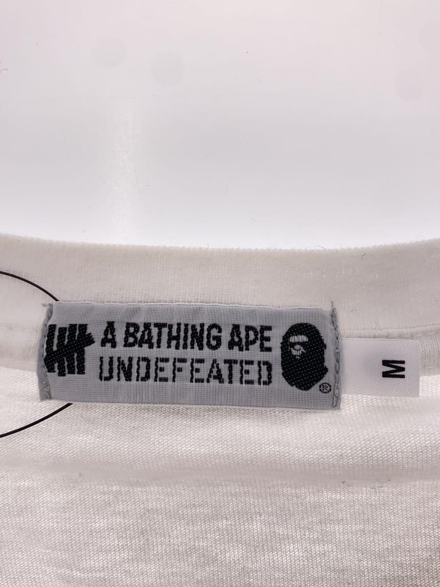 A BATHING APE◆UNDEFEATED/Timberland/長袖Tシャツ/M/コットン/WHT/001LTE731903X_画像3