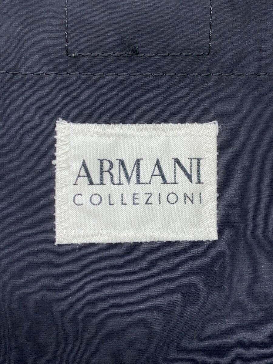 ARMANI COLLEZIONI◆テーラードジャケット/52/ナイロン/ブラック/無地_画像3