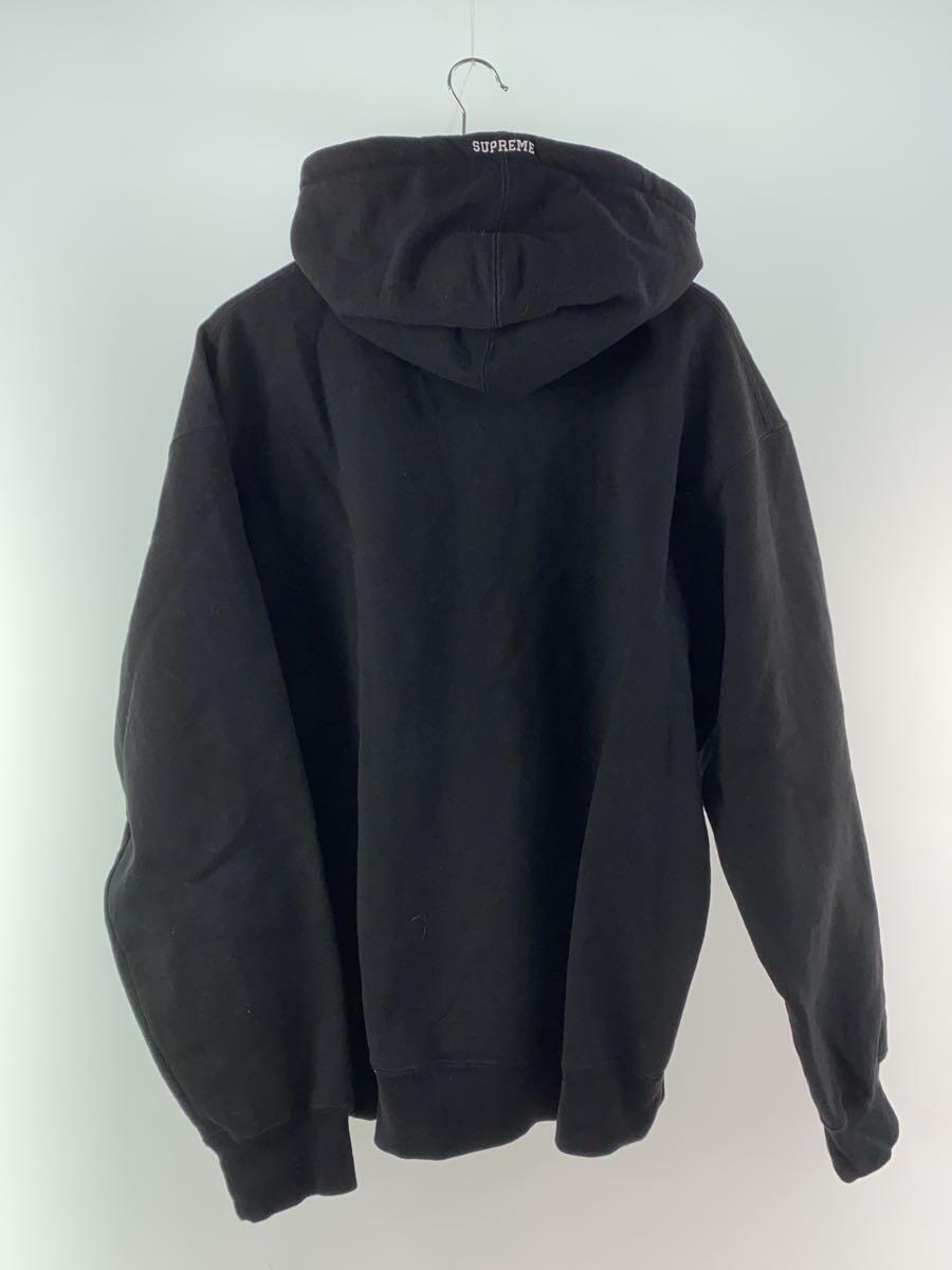 Supreme◆S Logo Zip Up Hooded Sweatshirt/ジップパーカー/XL/コットン/ブラック//_画像2