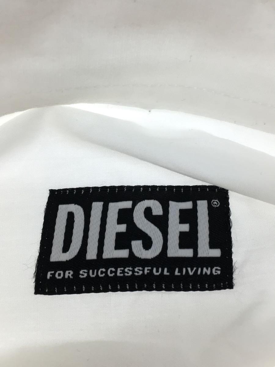 DIESEL◆長袖シャツ/L/コットン/WHT/無地/A06458_画像3