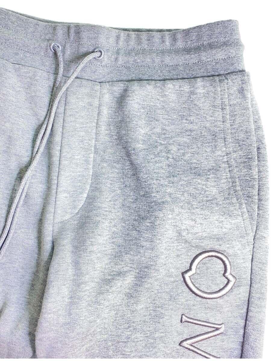 MONCLER◆ストレートパンツ/M/コットン/グレー/無地/G10918H73010/21SS/PANTALONE_画像3