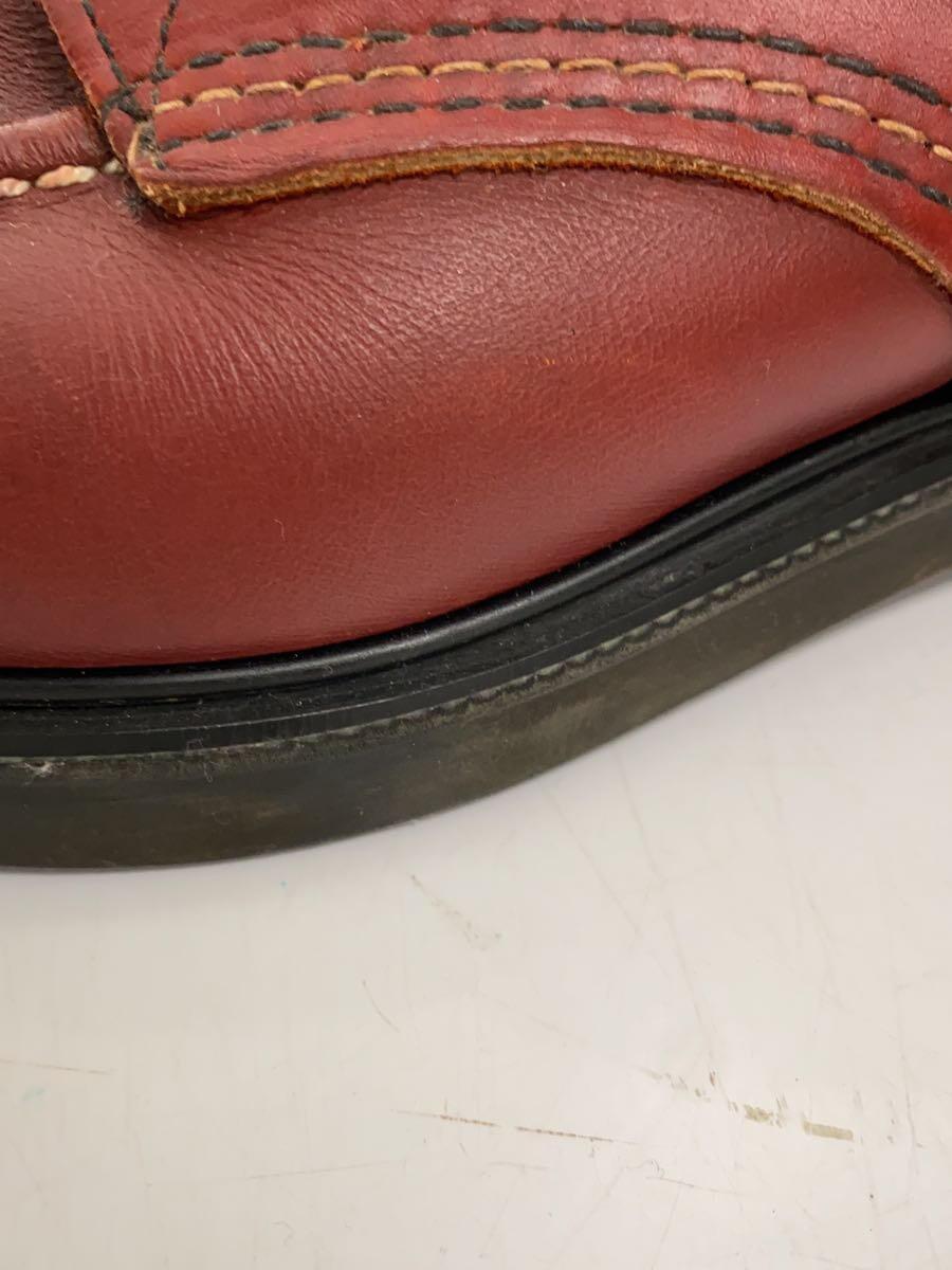 RED WING◆レースアップブーツ・スーパーソールモックトゥ/US8/RED/レザー_画像8