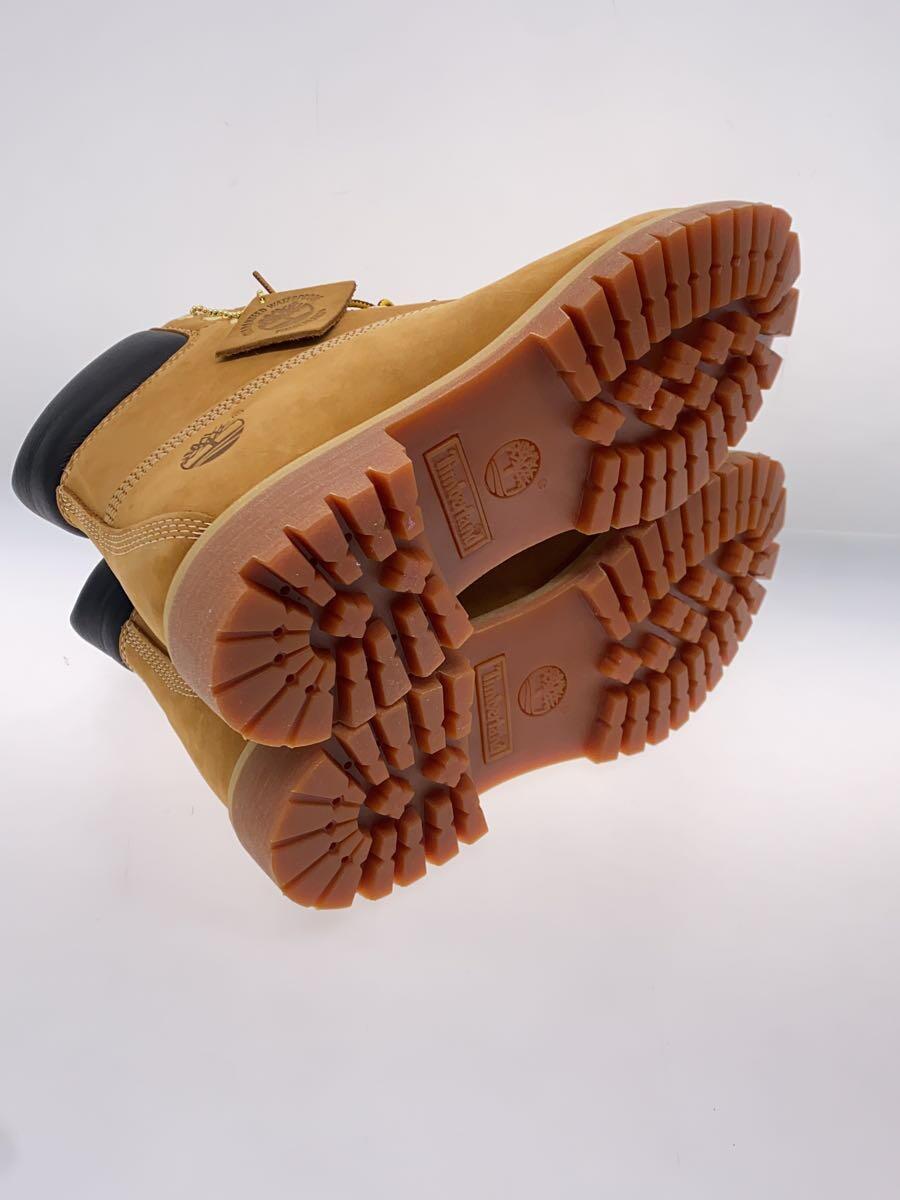 Timberland◆6-inch Premium Boots/レースアップブーツ/US7.5/CML/レザー_画像4