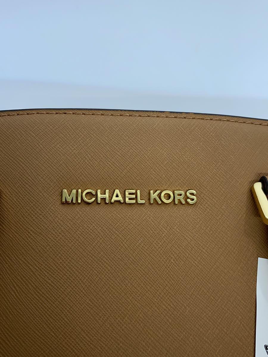 MICHAEL KORS◆ハンドバッグ/レザー/BRW_画像5