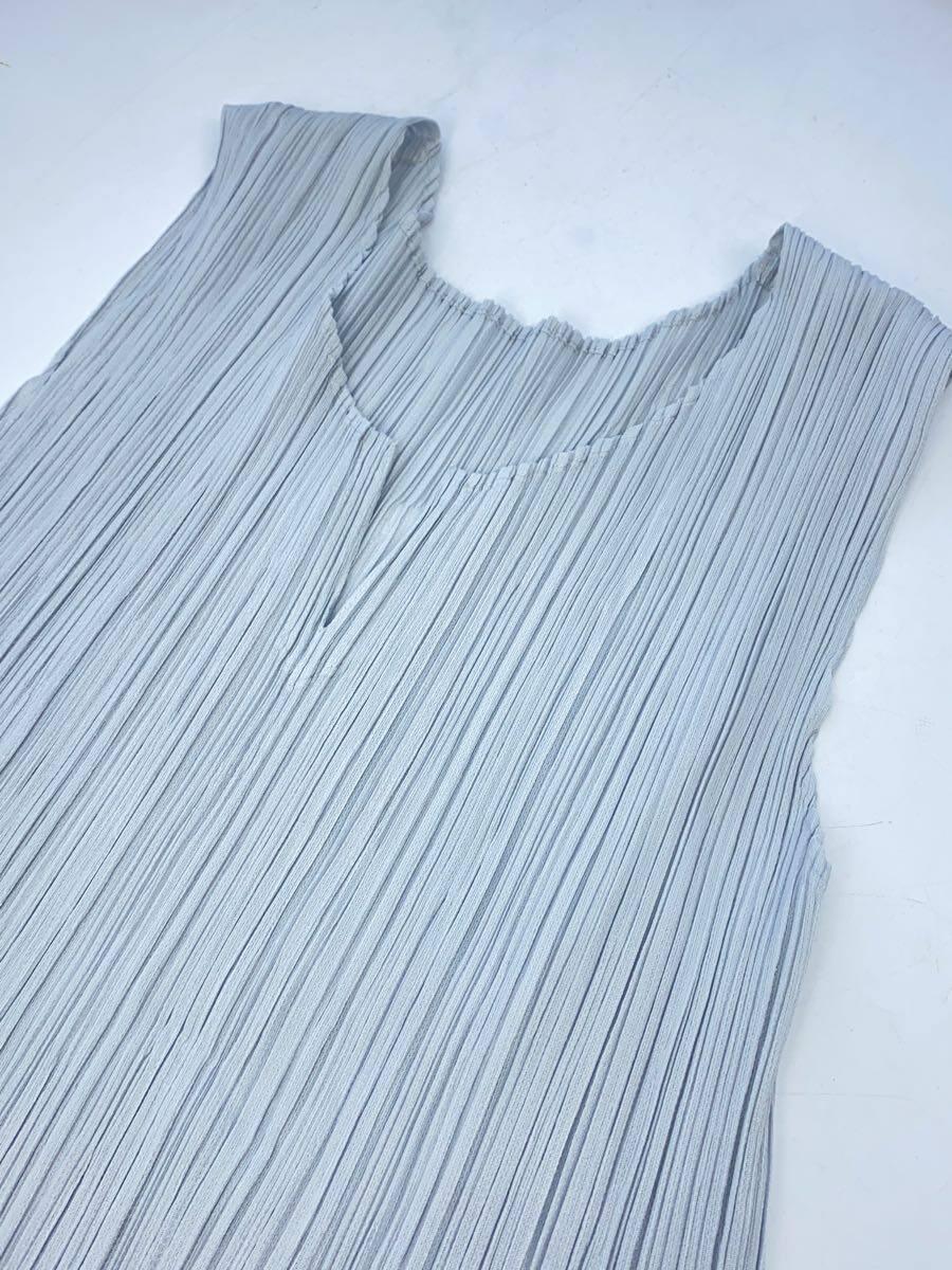 PLEATS PLEASE ISSEY MIYAKE◆キャミソール・タンクトップ/3/ポリエステル/GRY_画像5