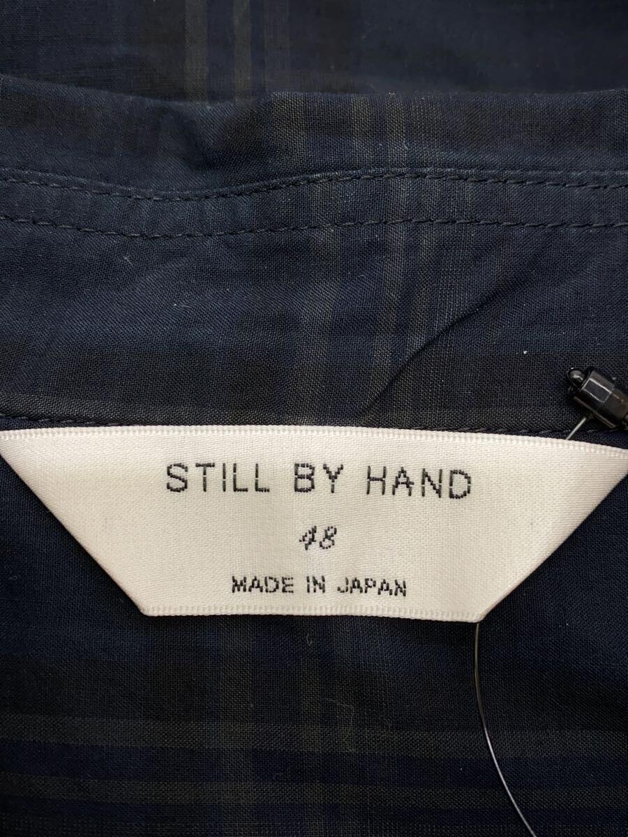 STILL BY HAND◆長袖シャツ/48/コットン/NVY/チェック/SH0083_画像3