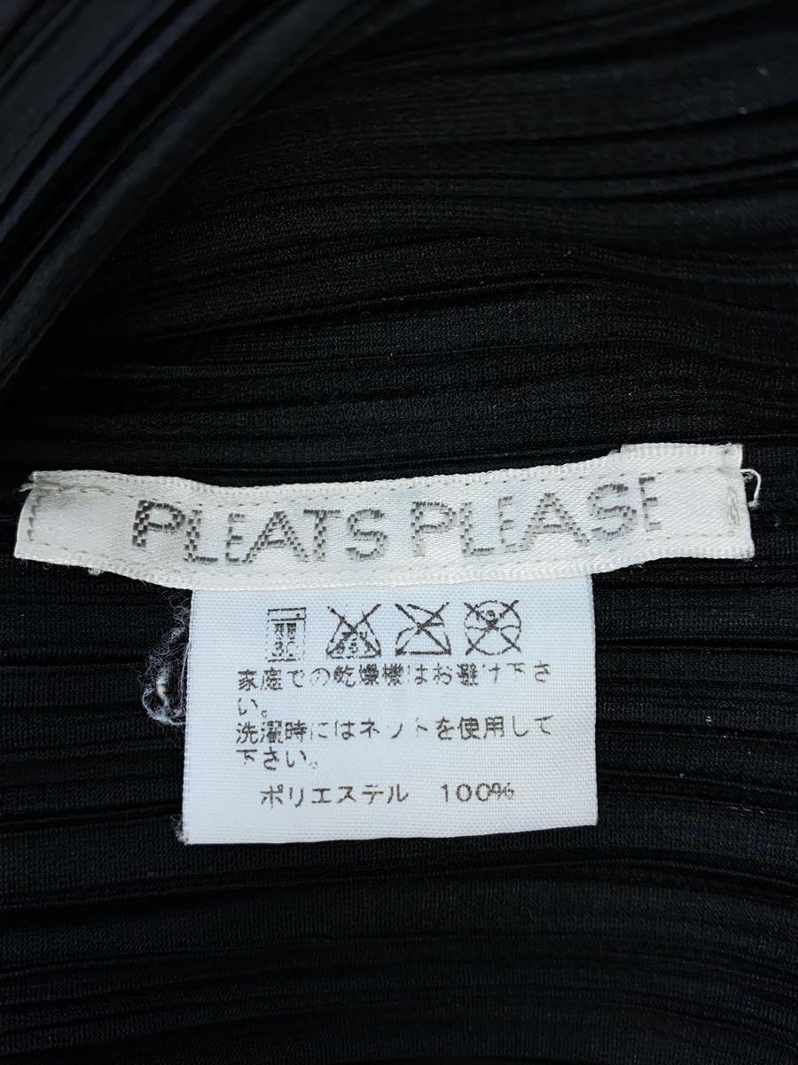 PLEATS PLEASE ISSEY MIYAKE◆ハイネック/プルオーバー/長袖ブラウス/3/ポリエステル/BLK_画像3