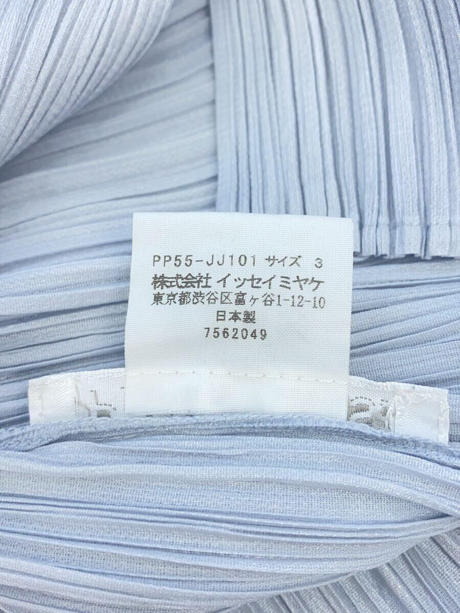 PLEATS PLEASE ISSEY MIYAKE◆長袖ブラウス/3/ポリエステル/GRY_画像4