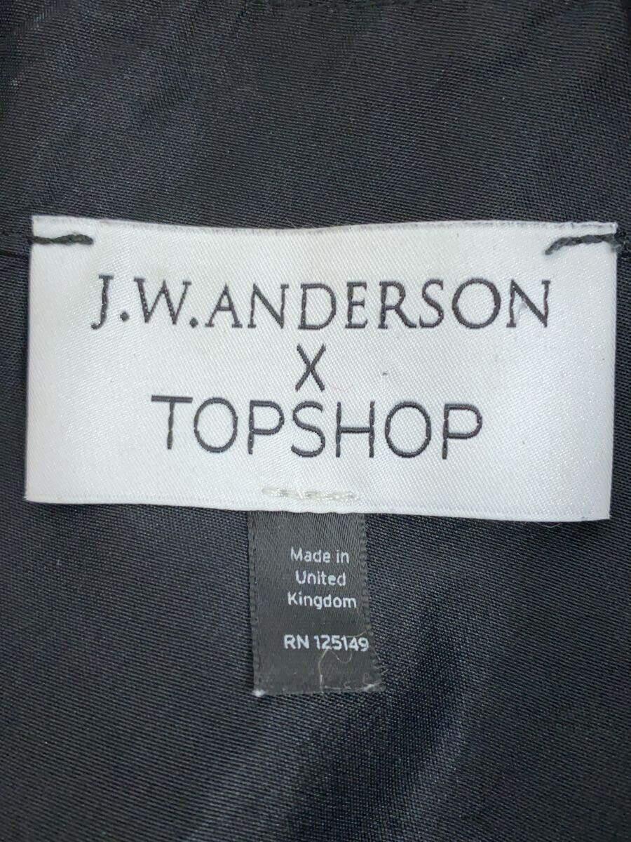 JW ANDERSON(J.W.ANDERSON)◆ノースリーブワンピース/-/シルク/BLK/無地_画像3