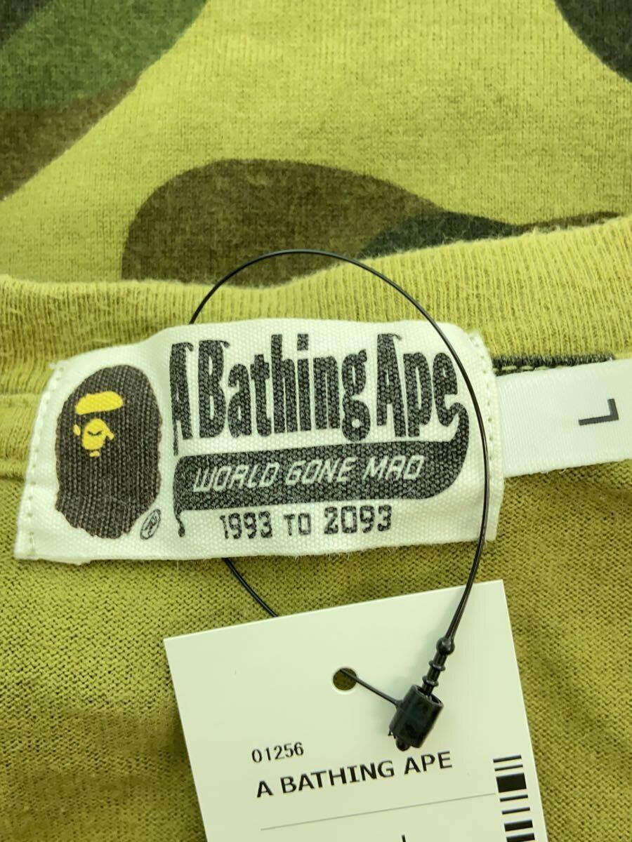 A BATHING APE◆Tシャツ/L/コットン/マルチカラー/カモフラ/001CSJ201002M_画像3