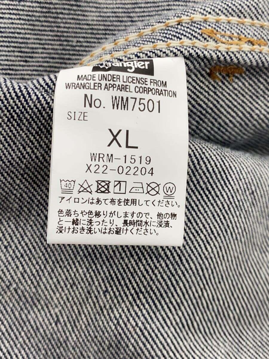 WRANGLER◆Gジャン/XL/コットン/IDG/WM7501-789_画像4